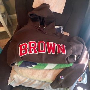 Brown Champion sweatshirt hoodie